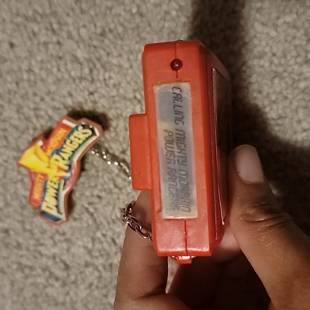 Power Rangers Red Ranger Beeper Pager Tedted Working 1993 BANDI - Picture 6 of 6